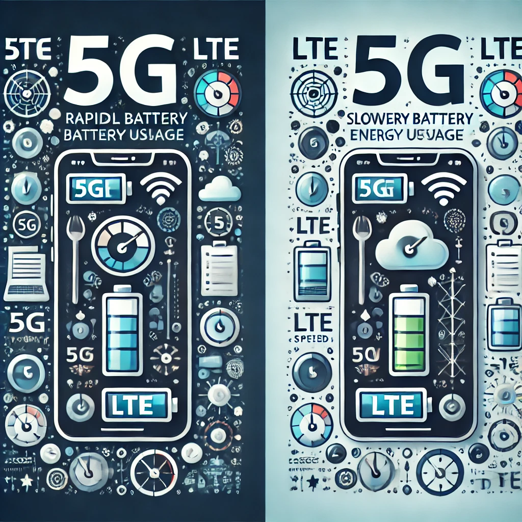 5G LTE 배터리 차이