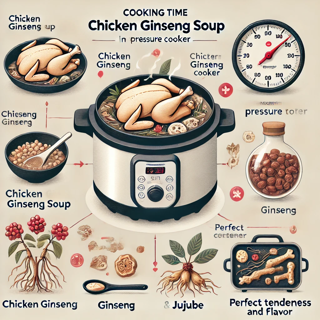 압력솥 닭백숙 시간